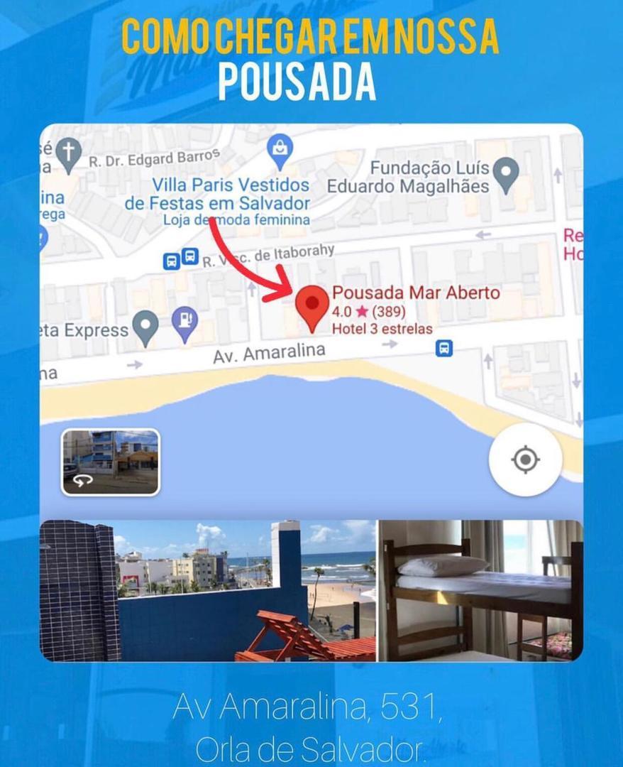 Pousada Mar Aberto Salvador Exterior foto